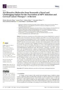 Are Bioactive Molecules from Seaweeds a Novel and Challenging Option for the Prevention of HPV Infection and Cervical Cancer Therapy?—A Review