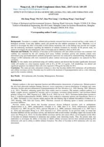 Effect of Fucoidan on B16 Murine Melanoma Cell Melanin Formation and Apoptosis